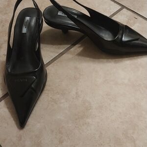 Prada Black Heels